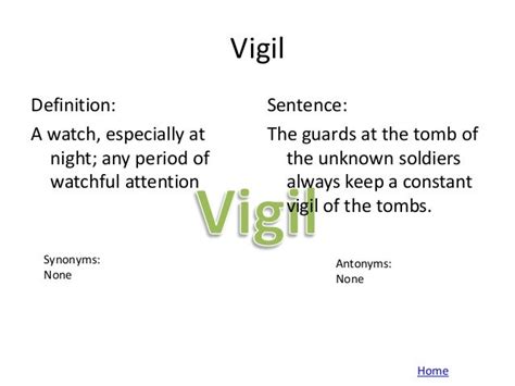 vigil antonyms